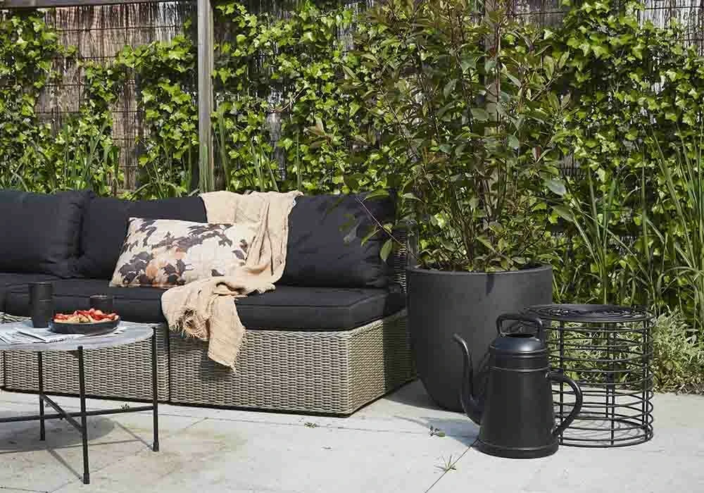 Capi Bloempot Bol Urban Smooth NL - D54 X H52cm - Zwart 2 Capi Bloempot Bol Urban Smooth NL - D54 X H52cm - Zwart - Afbeelding 2