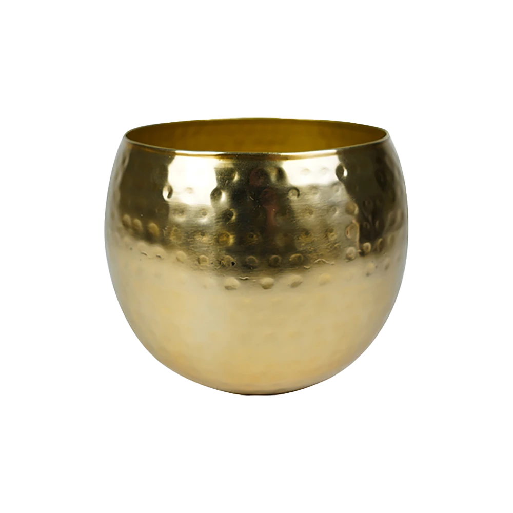 Bloempot Kody - D23 X H19cm - Goud 1 Bloempot Kody - D23 X H19cm - Goud