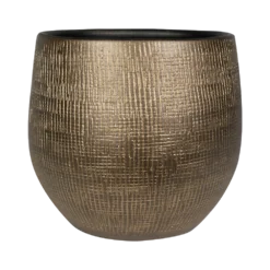 Bloempot Ryan - D36 X H32cm - Shiny Gold