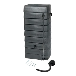 Regentank 276L Kunststof - Antraciet - H135x60x40cm - Nature