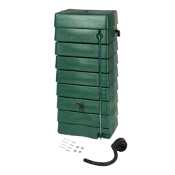 Regentank 276L Kunststof - Groen - H135x60x40cm - Nature