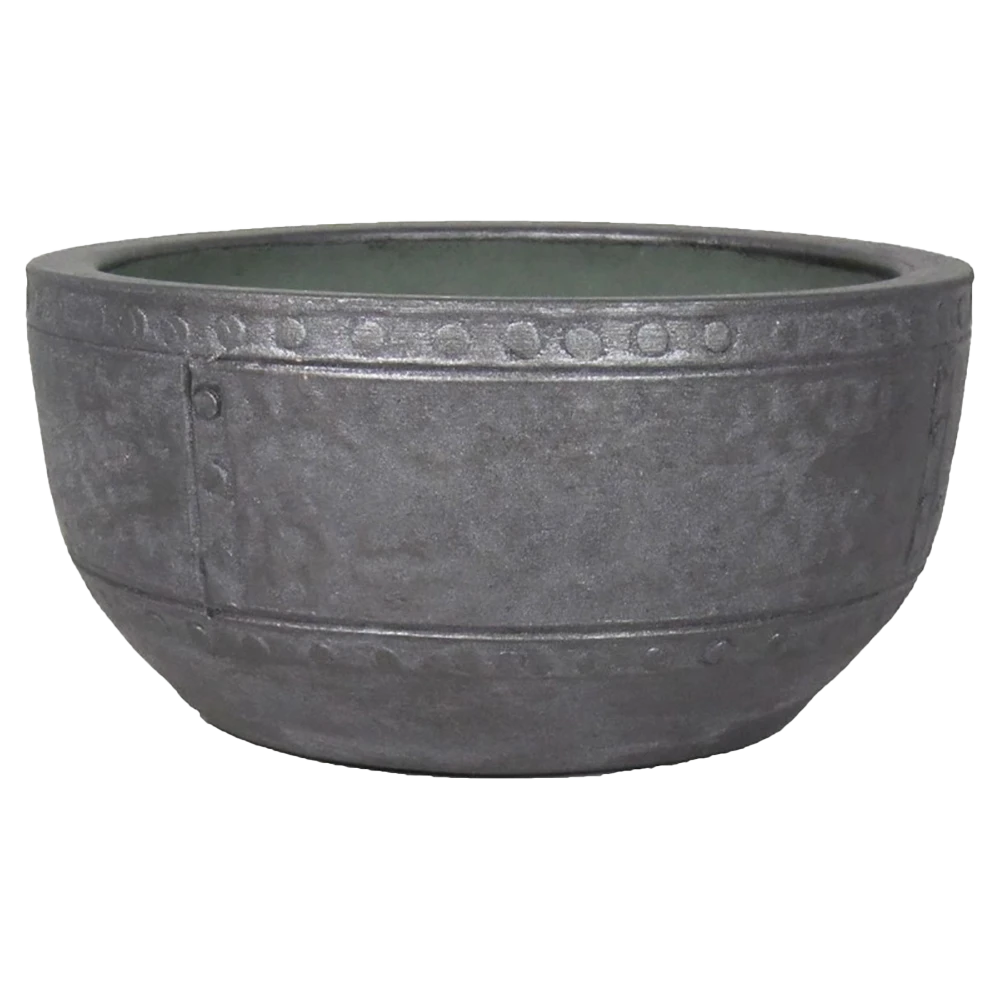 Plantenschaal Fien - D24 X H12cm - Antraciet 1 Plantenschaal Fien - D24 X H12cm - Antraciet