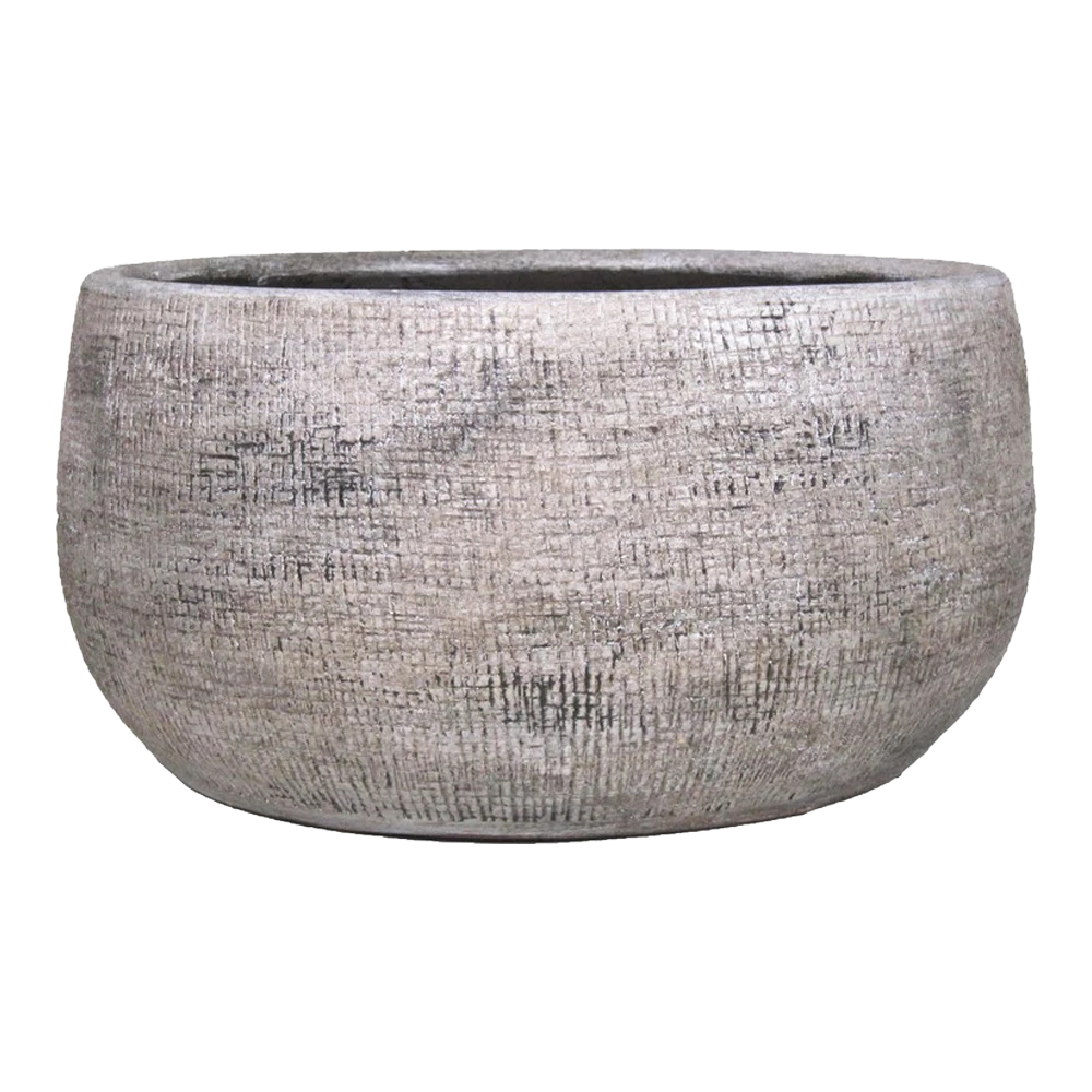 Plantenschaal Mira - D29 X H14cm - Wit 1 Plantenschaal Mira - D29 X H14cm - Wit