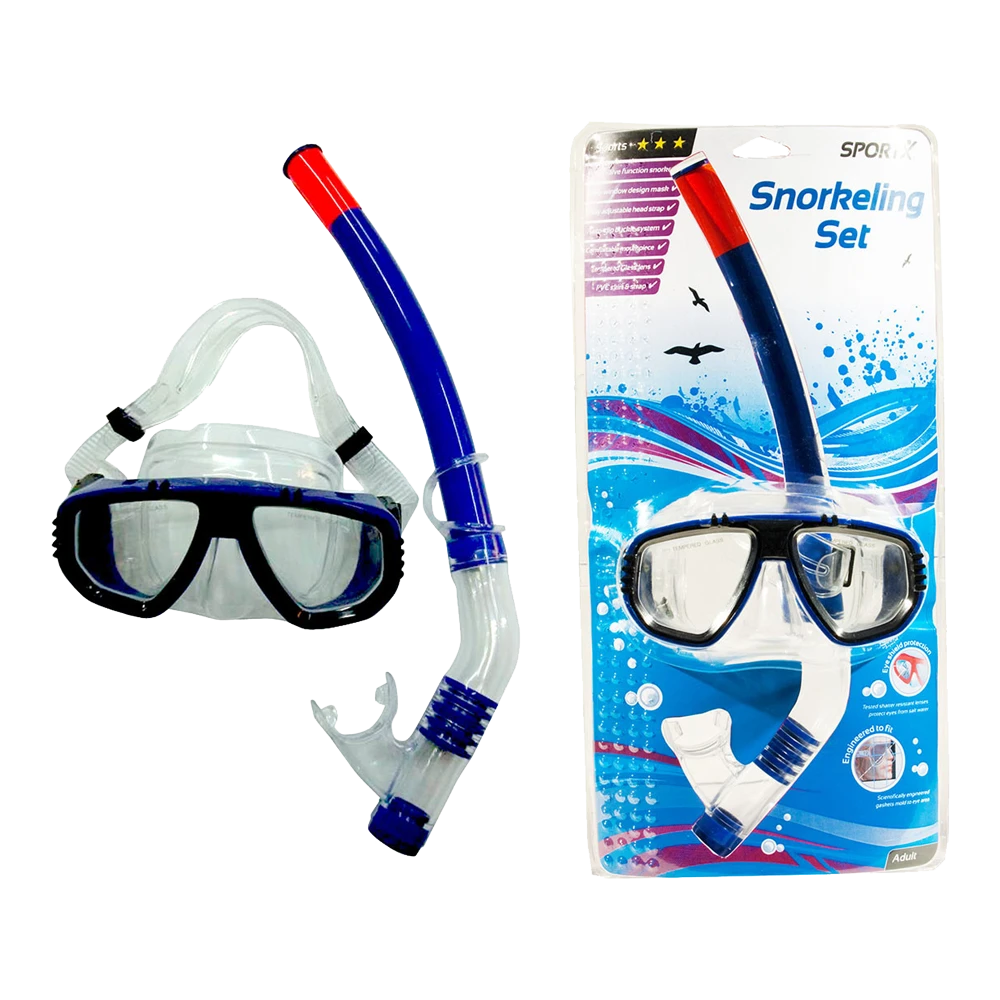SportX Snorkelset Duikset - Sport - Voor Volwassen - Div. Kleuren 1 SportX Snorkelset Duikset - Sport - Voor Volwassen - Div. Kleuren