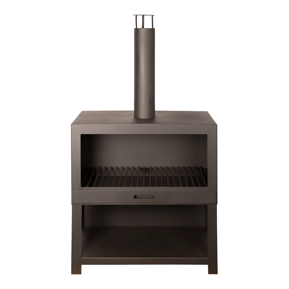 Terraskachel En Houtopslag Zwart L - Fancy Flames 1 Terraskachel En Houtopslag Zwart L - Fancy Flames