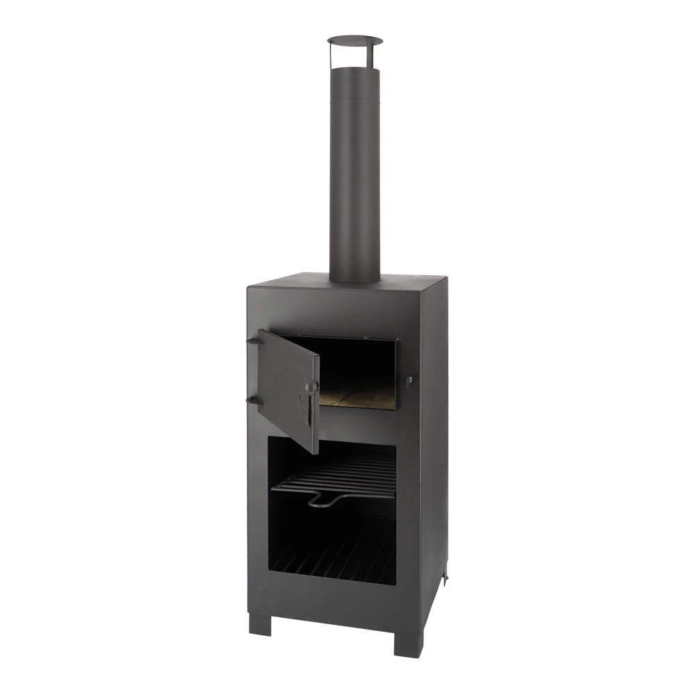 Terraskachel En Pizzaoven Zwart - Fancy Flames 2 Terraskachel En Pizzaoven Zwart - Fancy Flames - Afbeelding 2