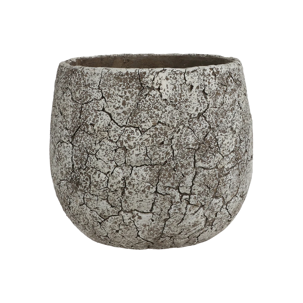 Bloempot Thomas - D21 X H19cm - Off White 1 Bloempot Thomas - D21 X H19cm - Off White