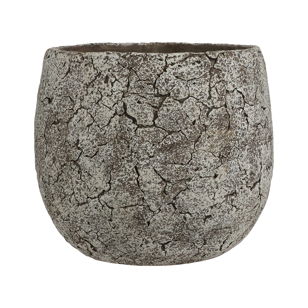 Bloempot Thomas - D24 X H20.5cm - Off White 1 Bloempot Thomas - D24 X H20.5cm - Off White