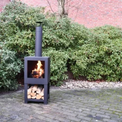 Tuinhaard Met Houtopslag - Fancy Flames 11 Tuinhaard Met Houtopslag - Fancy Flames -Bloeiplek Verkoopwinkel tuinhaard met houtopslag fancy flames 6