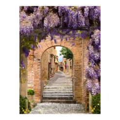 Tuinposter Doorkijk Blauwregen - L - 90x120cm