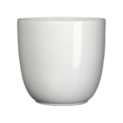 Bloempot Tusca - D31 X H28.5cm - Wit
