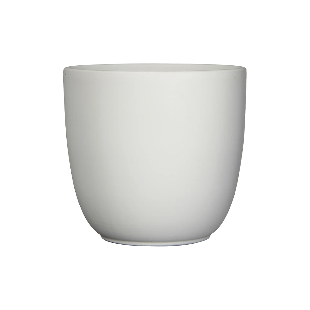Bloempot Tusca - D31 X H28.5cm - Mat Wit 1 Bloempot Tusca - D31 X H28.5cm - Mat Wit