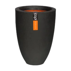 Capi Bloempot Urban Elegant Smooth NL - D26 X H36cm - Zwart