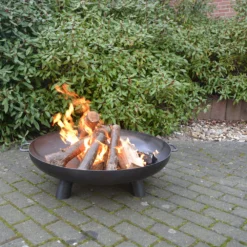 Vuuschaal Staal - D80cm - Fancy Flames -Bloeiplek Verkoopwinkel vuuschaal staal d80cm fancy flames 4