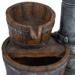 Waterornament Pomp Met Vaten - 74cm Hoog - Polystone 6 Waterornament Pomp Met Vaten - 74cm Hoog - Polystone -Bloeiplek Verkoopwinkel waterornament pomp met vaten 74cm hoog polystone 3