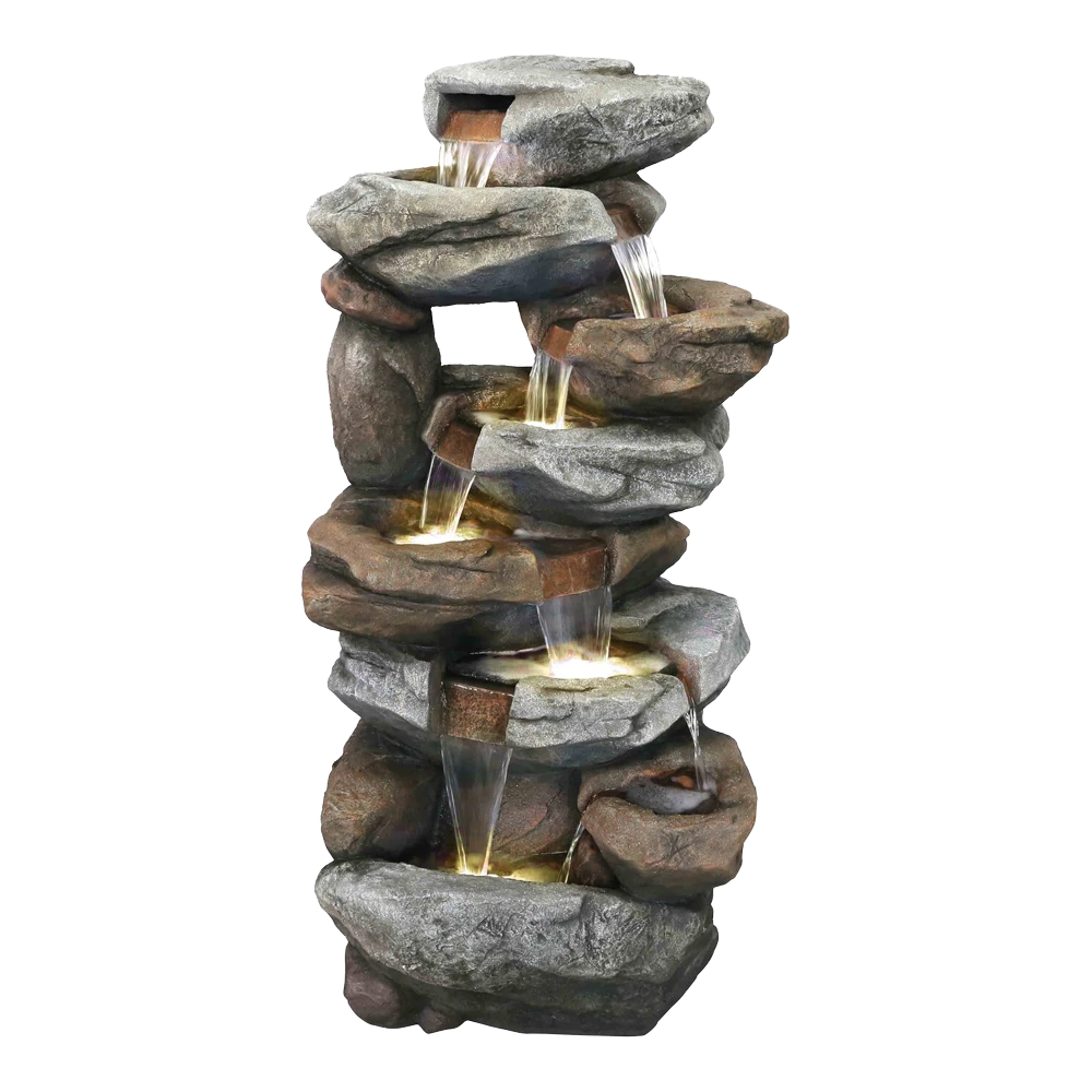 Waterval Kravica - 152cm Hoog - Polystone 1 Waterval Kravica - 152cm Hoog - Polystone